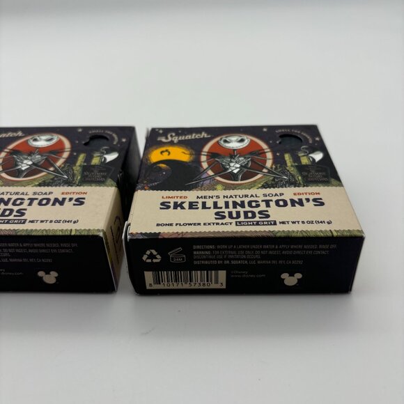 Dr. Squatch Men's Limited Edition SKELLINGTON'S SUDS Natural Soap Bars (x2) NBC - Picture 3 of 3